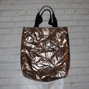 ✨ Victoria’s Secret Quilted Tote · Rose Gold